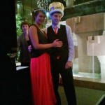 Prom king, Josh Bennett poses with prom queen Melanie Rupp.