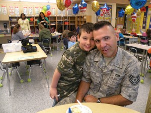 Logan and His Dad.    Photo Credit Melissa Shirk