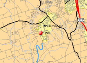 map of millersville