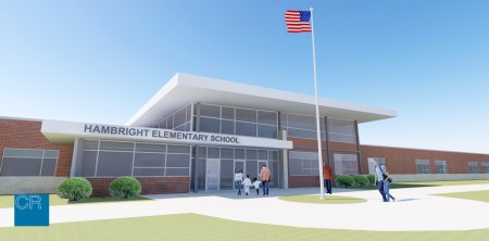 This graphic shows what the planned Hambright Elementary school renovations will look like. 