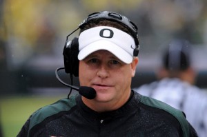 Chip Kelly of the University of Oregon is the new head coach of the Philadelphia Eagles. Photo credit: Steve Dykes. 