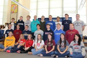 First Row (left to right): Jessie Greenslade, Lindsay Hutchinson, Shannon Sloss, Danielle Landis, Eryn McCoy, Emily McCoy, and Lauren Ali. Middle Row (left to right): Tim Harris, Darren Weidman, Daulton Parmer, Brady Charles, Harrison Schettler, Aaron Brown, and Kyle Musser. Back Row (left to right): Connor Fink, Taylor Skelly, Adam Hess, Zac Burke, Alex Quinn, Cooper Lindsley, Travis Wells, Jonathan Bitner, and Mac Evarts.