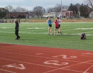 The Penn Manor track and field team practices on March 26. 