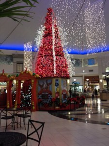 The tree and decorations at the center of Park City Mall. (Photo by Cassie Kreider)