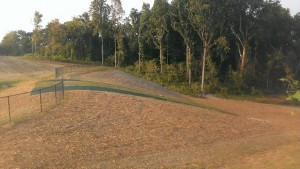 The Bush’s plowed land where the new dorms and parking lot will be constructed. (Photo by Harrison Wallace)