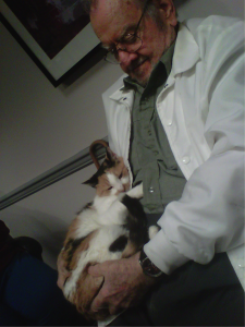 Maisie with her new owner, "Daddy Ray." (Photo provided)