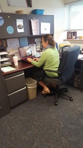 Mrs. Gail Ulmer is one of the counselors available to assist students who are struggling.